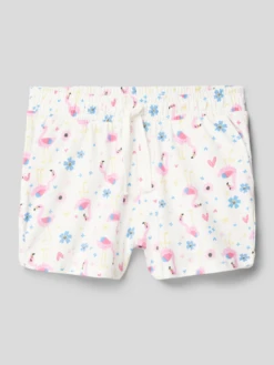 Name It Shorts Mit Allover-Motiv-Print Modell 'vigga' - Weiß