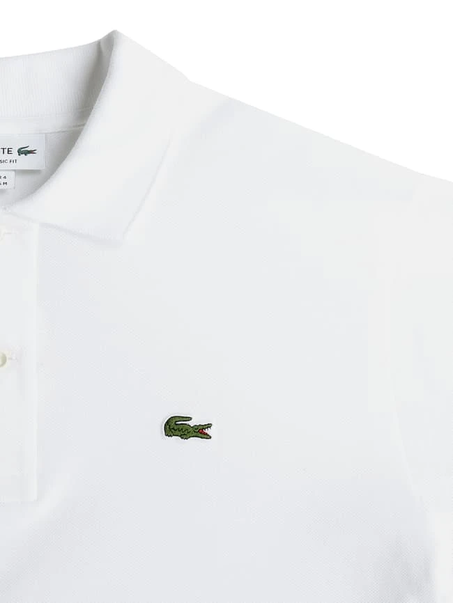 Lacoste Classic Fit Poloshirt Aus Piqué Mit Logo-Stickerei - Weiß 4 Lacoste Classic Fit Poloshirt Aus Piqué Mit Logo-Stickerei - Weiß – Bild 2