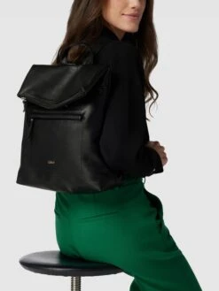 GABOR Rucksack Mit Label-Applikation Modell 'MINA' - Schwarz