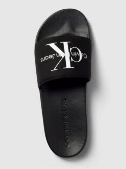 Calvin Klein Jeans Slides Mit Label-Print - Schwarz -Guesi Bekleidung Geschaft 6sr3cki46h844ihk8t2kscid88q4mgpk850kogil751k2j1o9t0j0li1aopjigpjaooksdhk9l9l0dijako6cphm6ph32d1kclj3ce1kccs6ae9jckrmccj561j3ie9j75j66e8