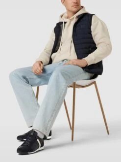 Pantofola DOro Sneaker Aus Leder Modell 'AVEZZANO UOMO' - Marineblau