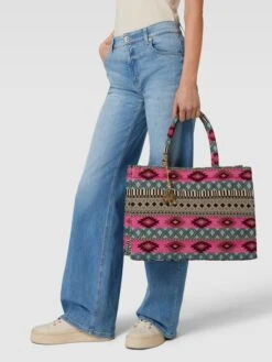 Anokhi Tote Bag Mit Allover-Muster - Pink