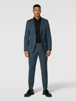 DIGEL 2-Knopf-Sakko Mit Allover-Muster Modell 'Ragna' - Petrol