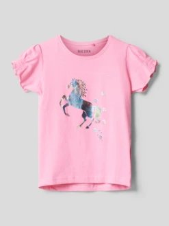 Blue Seven T-Shirt Mit Motiv-Print - Pink
