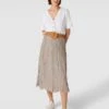 Apricot Midirock Mit Viskose-Anteil - Taupe