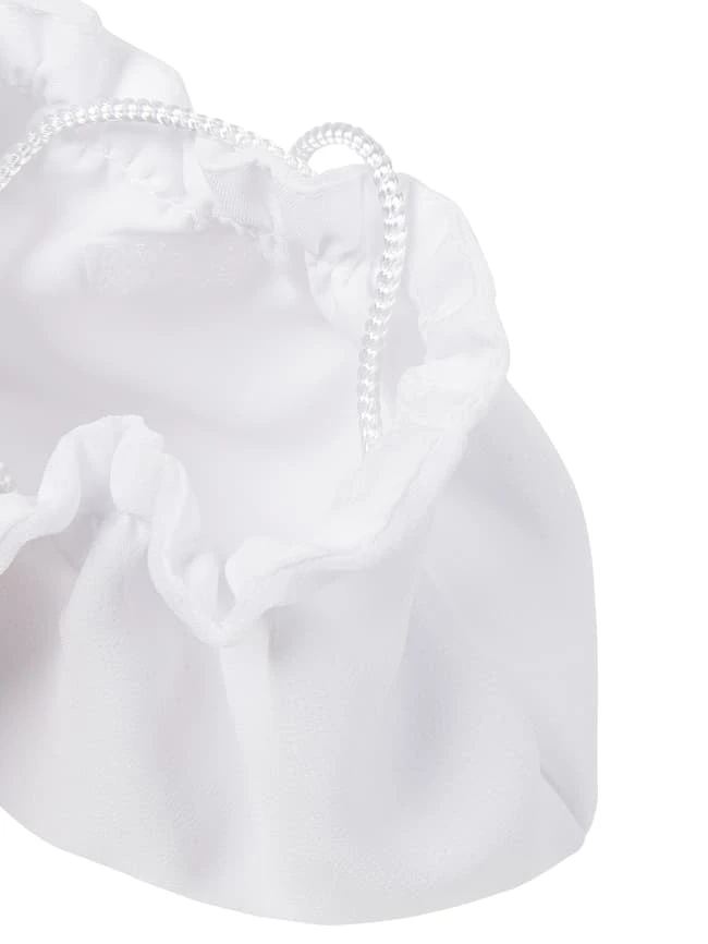 Weise Tasche Aus Chiffon - Weiß 6 Weise Tasche Aus Chiffon - Weiß – Bild 4