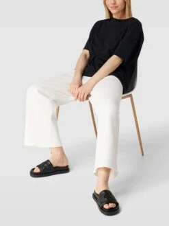 Guess Slides Mit Label-Details Modell 'FABETZA' - Schwarz