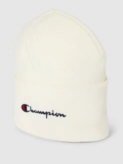 CHAMPION Beanie Mit Label-Stitching Modell 'Beanie Cap' - Hellgrau