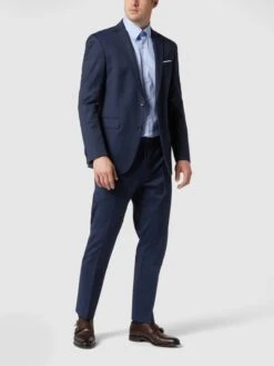 JOOP! Collection Modern Fit 2-Knopf-Sakko Mit Schurwoll-Anteil Modell 'Finch' - Blau