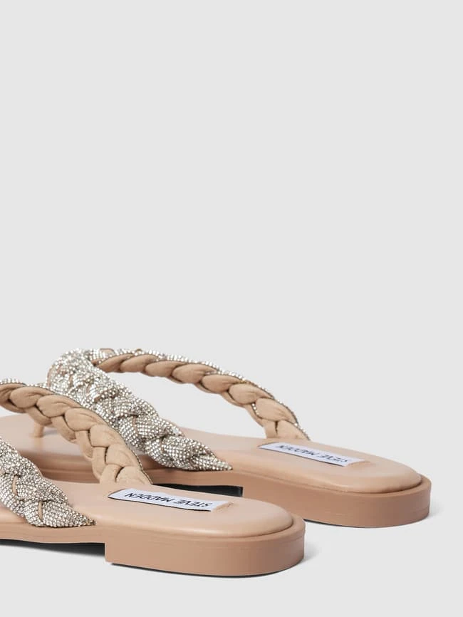 Steve Madden Zehentrenner Mit Strasssteinbesatz Modell 'AMILY' - Silber 4 Steve Madden Zehentrenner Mit Strasssteinbesatz Modell 'AMILY' - Silber – Bild 2