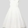 Une Hautre Couture Kommunionskleid Mit Ausgestellter Rockpartie - Offwhite