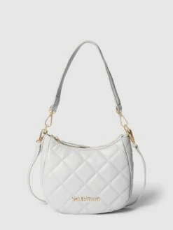 VALENTINO BAGS Hobo Bag Mit Label-Applikation Modell 'OCARINA' - Hellgrau