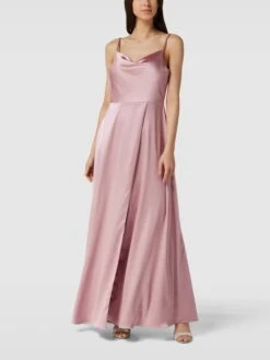 Laona Abendkleid Mit Wasserfall-Ausschnitt - Rosé