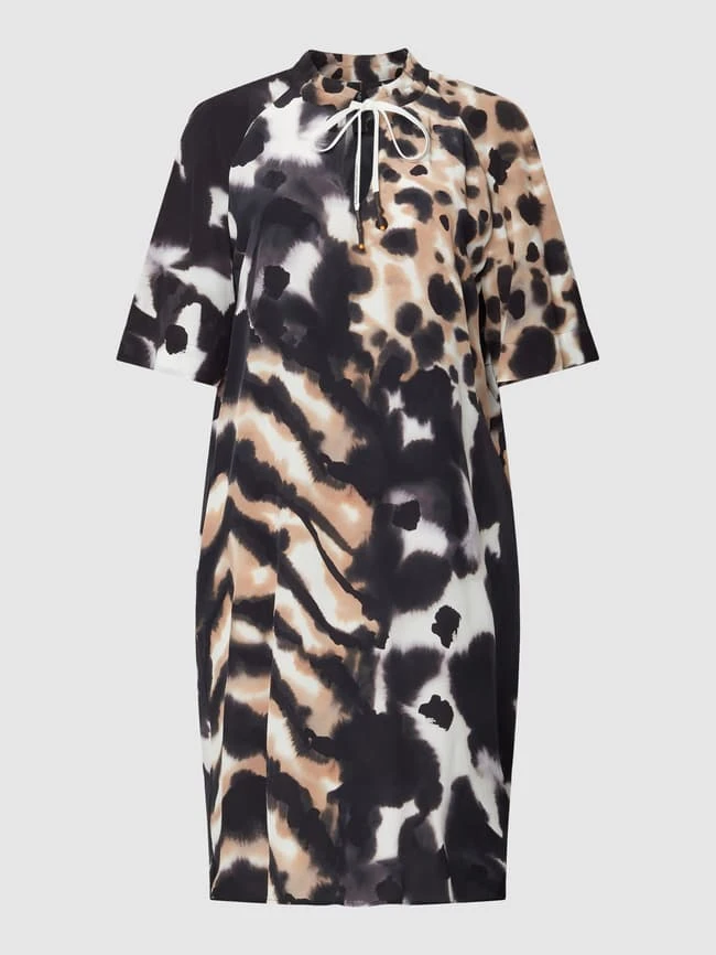 Marc Cain Knielanges Kleid Mit Animal-Print - Cognac 4 Marc Cain Knielanges Kleid Mit Animal-Print - Cognac – Bild 2