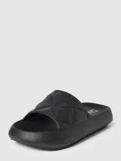 Only Slides Im Unifarbenen Design Modell 'MAVE' - Schwarz