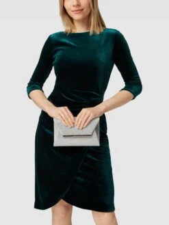 Jake*s Cocktail Kuvert-Clutch Mit Schimmernder Optik - Silber