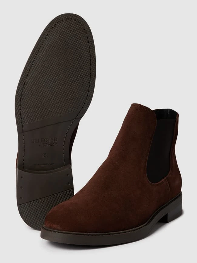 Selected Homme Chelsea Boots Aus Veloursleder Modell 'SLHBLAKE SUEDE CHELSEA' - Dunkelbraun 7 Selected Homme Chelsea Boots Aus Veloursleder Modell 'SLHBLAKE SUEDE CHELSEA' - Dunkelbraun – Bild 5