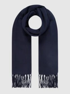 Jack & Jones Schal Mit Fransen - Dunkelblau