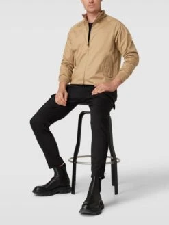 Ben Sherman Jacke Mit Label-Stitching Modell 'SIGNATURE HARRINGTON' - Sand
