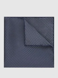 Eton Einstecktuch Aus Seide - Marineblau