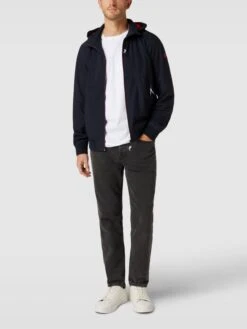 Scotch & Soda Jacke Mit Label-Patch - Marineblau