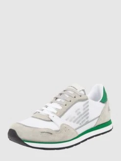 Emporio Armani Sneaker Aus Leder - Weiß