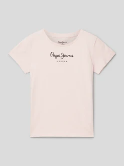 Pepe Jeans T-Shirt Mit Label-Print Modell 'WENDA' - Hellrosa