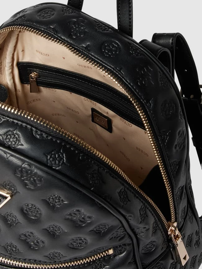 Guess Rucksack Mit Label-Print Modell 'VIKKY' - Schwarz 7 Guess Rucksack Mit Label-Print Modell 'VIKKY' - Schwarz – Bild 5