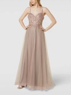 Laona Abendkleid Mit Herz-Ausschnitt - Taupe