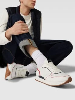 Guess Sneaker Mit Label-Patches Modell 'POTENZA' - Weiß