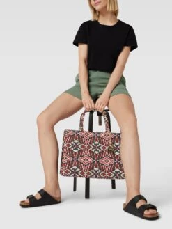 Anokhi Tote Bag Mit Allover-Muster - Rot