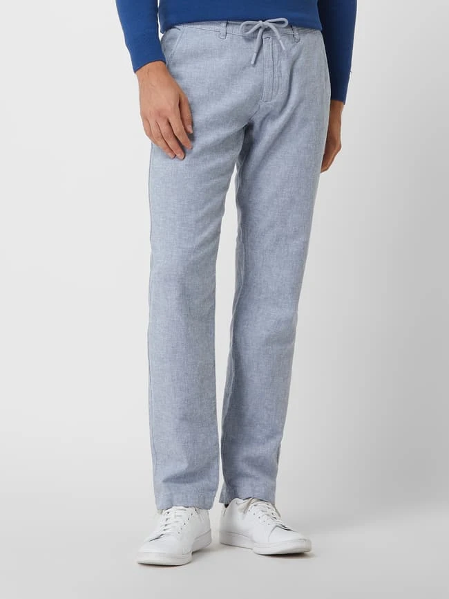 MCNEAL Regular Fit Hose Aus Leinenmischung - Bleu 6 MCNEAL Regular Fit Hose Aus Leinenmischung - Bleu – Bild 4