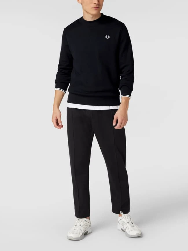 Fred Perry Sweatshirt Mit Logo-Stickerei - Dunkelblau 3 Fred Perry Sweatshirt Mit Logo-Stickerei - Dunkelblau
