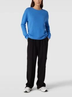 Luisa Cerano Strickpullover Mit Zopfmuster - Royalblau