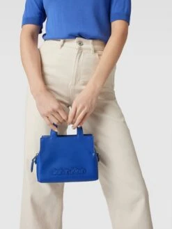 CK Calvin Klein Tote Bag Mit Label-Detail Modell 'NEAT' - Royalblau