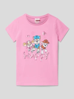 S.Oliver RED LABEL T-Shirt Mit Rundhalsausschnitt - Pink