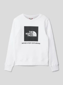 The North Face Sweatshirt Mit Label-Prints - Weiß