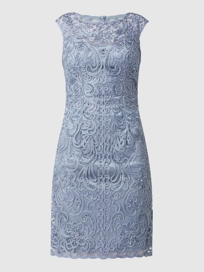 Luxuar Cocktailkleid Mit Zierborten - Bleu 4 Luxuar Cocktailkleid Mit Zierborten - Bleu – Bild 2