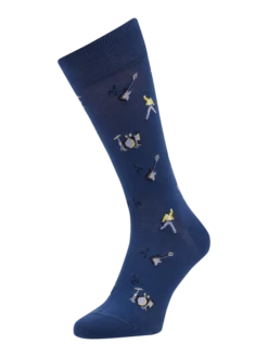 Von Jungfeld Socken Mit Allover-Muster - Dunkelblau