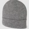 MCNEAL Beanie Mit Breitem Umschlag - Hellgrau Meliert