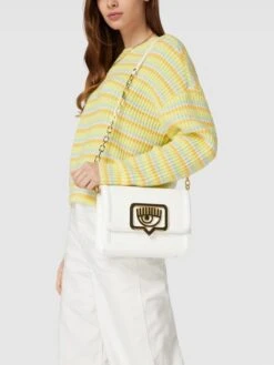 Chiara Ferragni Handtasche Mit Label-Details Modell 'EYELIKE' - Weiß