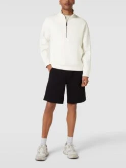 CK Calvin Klein Sweatshirt Mit Reißverschluss - Offwhite