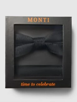 Monti Fliege Mit Allover-Muster - Schwarz