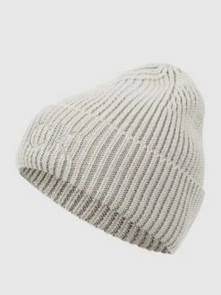 CK Calvin Klein Beanie Mit Label-Stitching - Hellgrau