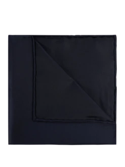 Blick Einstecktuch Aus Seide - Marineblau