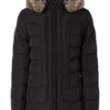Wellensteyn Steppjacke Mit Kunstpelzkragen Modell 'ASTORIA' - Schwarz