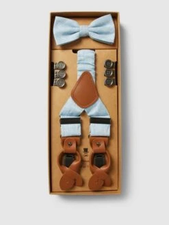 Prince Bowtie Fliege Mit Hosenträgern Im Set - Bleu