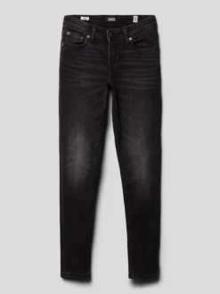 Jack & Jones Jeans Mit Label-Patch Modell 'GLENN' - Schwarz