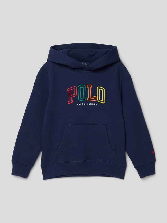 Polo Ralph Lauren Kids Hoodie Mit Kontrastivem Label-Stitching - Marineblau 3 Polo Ralph Lauren Kids Hoodie Mit Kontrastivem Label-Stitching - Marineblau