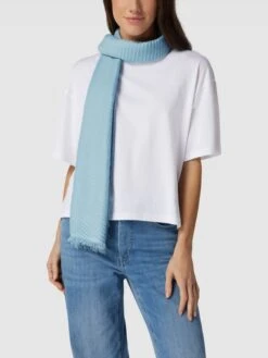 Marc Cain Schal Mit Strukturmuster - Bleu